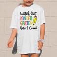 Back To School Kids Watch Out Kindergarten Here I Come Graphic Kid T-Shirt Back To School Kids Watch Out Kindergarten Here I Come Graphic Kid T-Shirt