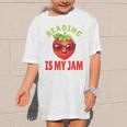 Back To School Reading Is My Jam School Librarian Premium Tri-Blend Graphic Kid T-Shirt