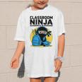 Classroom Ninja Academics In Disguise Back To School Student Graphic Kid T-Shirt