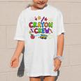 Crayon Crew Cute Back To School Graphic Kid T-Shirt