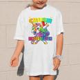 Crush Kindergarten Dabbing Unicorn Back To School Girls Performance Graphic Kid T-Shirt