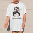 Custodian Life Messy Bun Hair Glasses Leopard Back To School Graphic Kid T-Shirt Custodian Life Messy Bun Hair Glasses Leopard Back To School Graphic Kid T-Shirt
