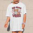 Cute Cat 2nd Grade Vibes Back To School Second Grade Girls Graphic Kid T-Shirt