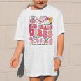 Girls 2nd Grade Vibes Coquette Pink Bow Back To School Graphic Kid T-Shirt