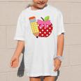 Girls Back To School Apple Toddler First Day Of Preschool Graphic Kid T-Shirt