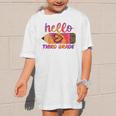 Hello Third Grade Back To School Pencil Tie Dye 3rd Grade Performance Graphic Kid T-Shirt