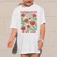Kindergarten Is My Jam Boho Floral Strawberry Back To School Graphic Kid T-Shirt Kindergarten Is My Jam Boho Floral Strawberry Back To School Graphic Kid T-Shirt
