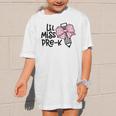 LiL Miss Pre-K Girls Coquette Bow Gingham Bow Back To School Graphic Kid T-Shirt LiL Miss Pre-K Girls Coquette Bow Gingham Bow Back To School Graphic Kid T-Shirt
