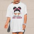 Little Miss 3rd Grade Messy Bun Back To School Graphic Kid T-Shirt Little Miss 3rd Grade Messy Bun Back To School Graphic Kid T-Shirt