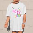 Little Misss Third Grade Back To School 3rd Grader Girl Graphic Kid T-Shirt