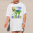Roaring Into Kindergarten DinosaurRex Back To School Boys Performance Graphic Kid T-Shirt