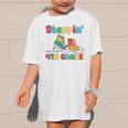 Steppin Into Fourth Grade Back To School First Day 4th Grade Graphic Kid T-Shirt