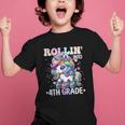 4th Grade Back To School First Day Girls Rollin Unicorn Graphic Kid T-Shirt 4th Grade Back To School First Day Girls Rollin Unicorn Graphic Kid T-Shirt