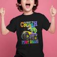 Back To School Boy Dinosaur I'm Ready To Crush First Grade Graphic Kid T-Shirt
