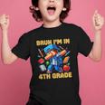 Bruh I'm In 4th Grade Dabbing Boys Kids Gamer Back To School Graphic Kid T-Shirt