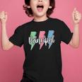 Checkered Principal Lightning Bolt Back To School Graphic Kid T-Shirt