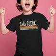 Data Clerk Week Retro Vintage Back To School Day Graphic Kid T-Shirt Data Clerk Week Retro Vintage Back To School Day Graphic Kid T-Shirt