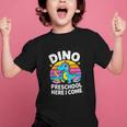 Dino Preschool Here I Come Cute Back To School Graphic Kid T-Shirt