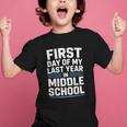 First Day Of My Last Year In Middle School Back To School Graphic Kid T-Shirt First Day Of My Last Year In Middle School Back To School Graphic Kid T-Shirt