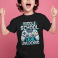First Day Of Middle School Level Unlocked Back To School Graphic Kid T-Shirt