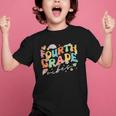 Fourth Grade Vibes 4th Grade Team Groovy Back To School Graphic Kid T-Shirt