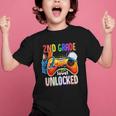 Gamer Back To School Gamepad 2nd Second Grade Level Unlocked Graphic Kid T-Shirt
