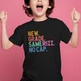 Gen Z Back To School New Grade Same Rizz No Cap Graphic Kid T-Shirt