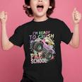 Girls Monster Trucks Ready To Crush Preschool Back To School Graphic Kid T-Shirt