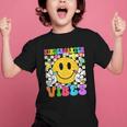 Kindergarten Vibes Smile Face Back To School Kinder Girl Kid Graphic Kid T-Shirt Kindergarten Vibes Smile Face Back To School Kinder Girl Kid Graphic Kid T-Shirt