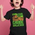 Level 2nd Grade Unlocked Game Pixel Kids Boy Back To School Graphic Kid T-Shirt