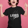 Lions Cheer Back To School Cheerleading Team Spirit Graphic Kid T-Shirt Lions Cheer Back To School Cheerleading Team Spirit Graphic Kid T-Shirt