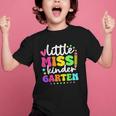 Little Miss Kindergarten Kids Girls Pencil Back To School Graphic Kid T-Shirt