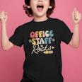 Office Staff Rocks Back To School Secretary Administrative Graphic Kid T-Shirt Office Staff Rocks Back To School Secretary Administrative Graphic Kid T-Shirt