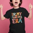 In My Principal Era Retro Groovy Back To School Principal Graphic Kid T-Shirt