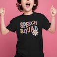 Retro Speech Squad Back To School Speech Therapist SLP Graphic Kid T-Shirt