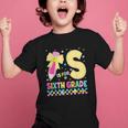 S Is For Sixth Grade Back To School Pencil Bow 6th Grade Kid Graphic Kid T-Shirt