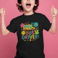 School Bus Driver Boho Floral Leopard Back To School Womens Graphic Kid T-Shirt