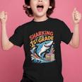 Sharking Into 1st Grade Back To School Shark Graphic Kid T-Shirt
