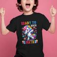 Student Back To School Math Squad Kids Girls Smarter Unicorn Graphic Kid T-Shirt