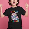 Student Unicorn Ready Back To School Crush 1st Grade Girls Graphic Kid T-Shirt Student Unicorn Ready Back To School Crush 1st Grade Girls Graphic Kid T-Shirt
