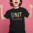 Unit Secretary Women Tie Dye Back To School Appreciation Day Graphic Kid T-Shirt