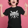 Wolves Baseball Back To School Spirit Graphic Kid T-Shirt Wolves Baseball Back To School Spirit Graphic Kid T-Shirt