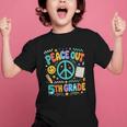 Women's Peace Out 5th Grade Retro Back To School Students Graphic Kid T-Shirt Women's Peace Out 5th Grade Retro Back To School Students Graphic Kid T-Shirt