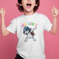 4th Grade Crew Dalmatian Dog Dabbing Back To School Premium Tri-Blend Graphic Kid T-Shirt