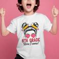 6th Grade Here I Come Messy Bun Hair Back To School Girls Graphic Kid T-Shirt 6th Grade Here I Come Messy Bun Hair Back To School Girls Graphic Kid T-Shirt