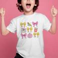 Apple Coquette Bow Books First Day Of School Back To School Graphic Kid T-Shirt Apple Coquette Bow Books First Day Of School Back To School Graphic Kid T-Shirt