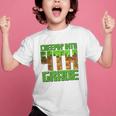Creepin’ Into 4th Grade Kids Boy Gamer Pixel Back To School Performance Graphic Kid T-Shirt