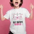 Cute 1st Grade Vibes Cat Kitten Lover Back To School Girls Graphic Kid T-Shirt Cute 1st Grade Vibes Cat Kitten Lover Back To School Girls Graphic Kid T-Shirt