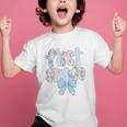 First Grade Coquette Bow Pencil First Day Back To School Performance Graphic Kid T-Shirt First Grade Coquette Bow Pencil First Day Back To School Performance Graphic Kid T-Shirt