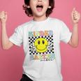 Girls Kindergarten Vibes Smile Face Back To School Kinder Graphic Kid T-Shirt Girls Kindergarten Vibes Smile Face Back To School Kinder Graphic Kid T-Shirt